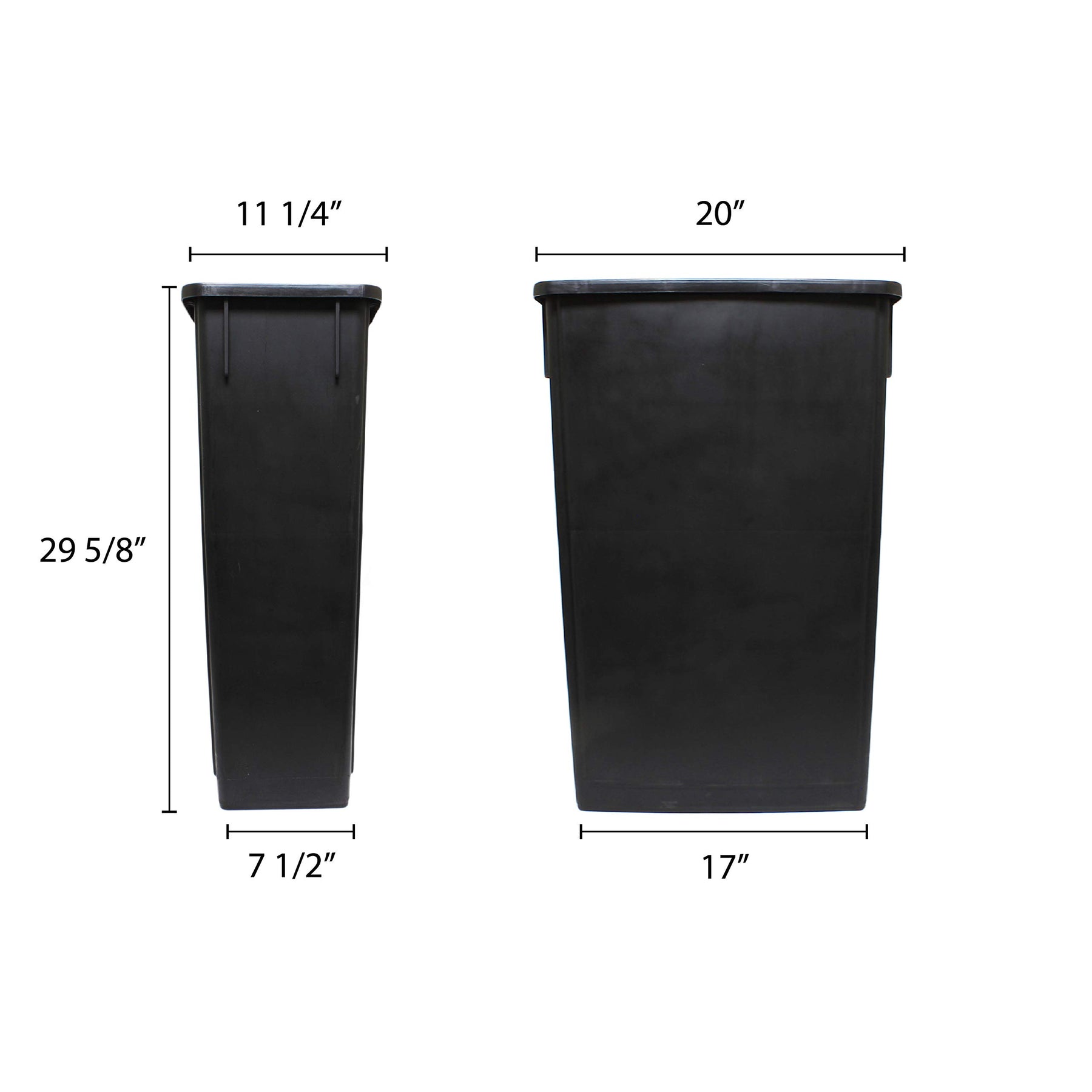 Thunder Group PLTC023K Trash Can 23 Gallon Rectangular view 2