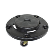 Thunder Group Excellante 5 Caster Trash Can Dollies, 18-Inch by 6-Inch, Black Plastic