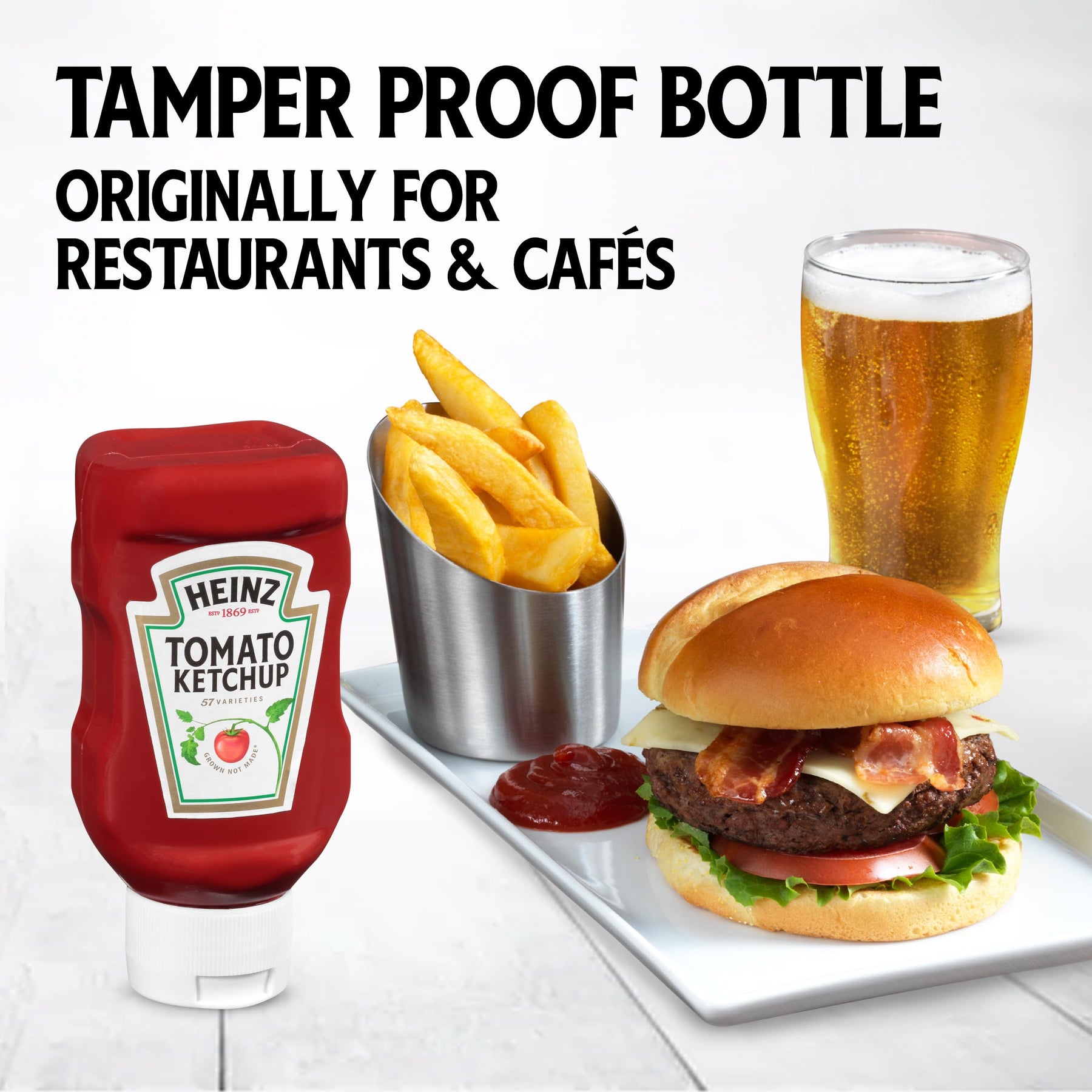 Heinz Ketchup Forever Full Inverted Bottles, 16 per case, 14 oz. view 3