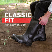 DUNLOP Chesapeake Rubber Boots for Men & Women – PVC - Waterproof - Lightweight Garden, Fishing & Rain Boots with Soft Toe and Wide Calf – Black – Size 3–15 view 6