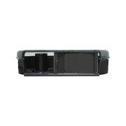 Thunder Group PLRPD396 Jumbo Twin Tissue Dispenser, 19" x 5" x 12-1/4", Full-Swing Replaceable Cover, Key-Lock, Holds up to (2) 9" Dia. Rolls, Plastic, tranparent view 3
