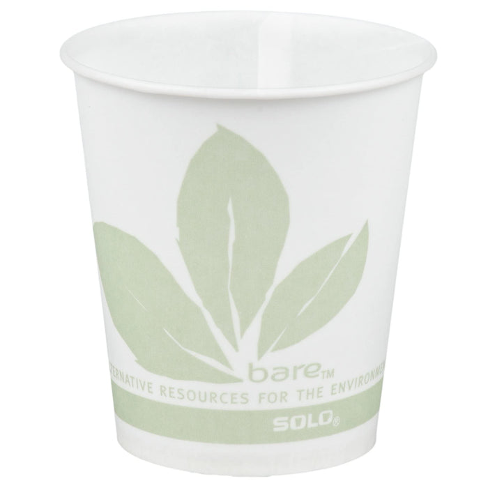 SOLO R53BB-JD110 Treated Paper Water/Refill Cup, 5 oz. Capacity, 2.5" x 2.8", Bare (Case of 3,000)