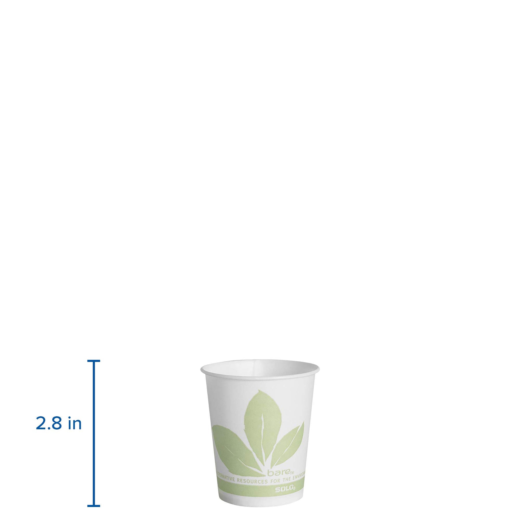 SOLO R53BB-JD110 Treated Paper Water/Refill Cup, 5 oz. Capacity, 2.5" x 2.8", Bare (Case of 3,000) view 3