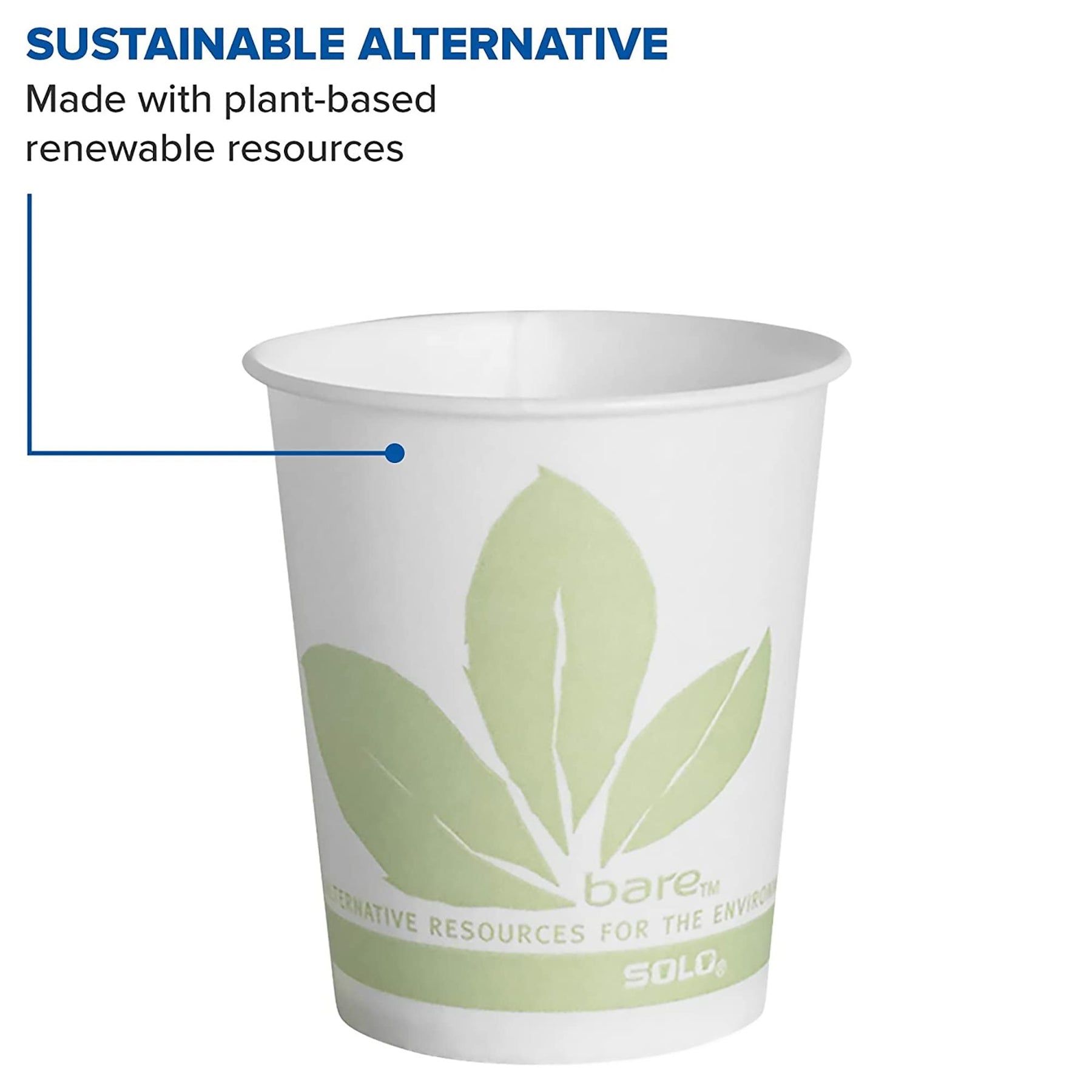 SOLO R53BB-JD110 Treated Paper Water/Refill Cup, 5 oz. Capacity, 2.5" x 2.8", Bare (Case of 3,000) view 4