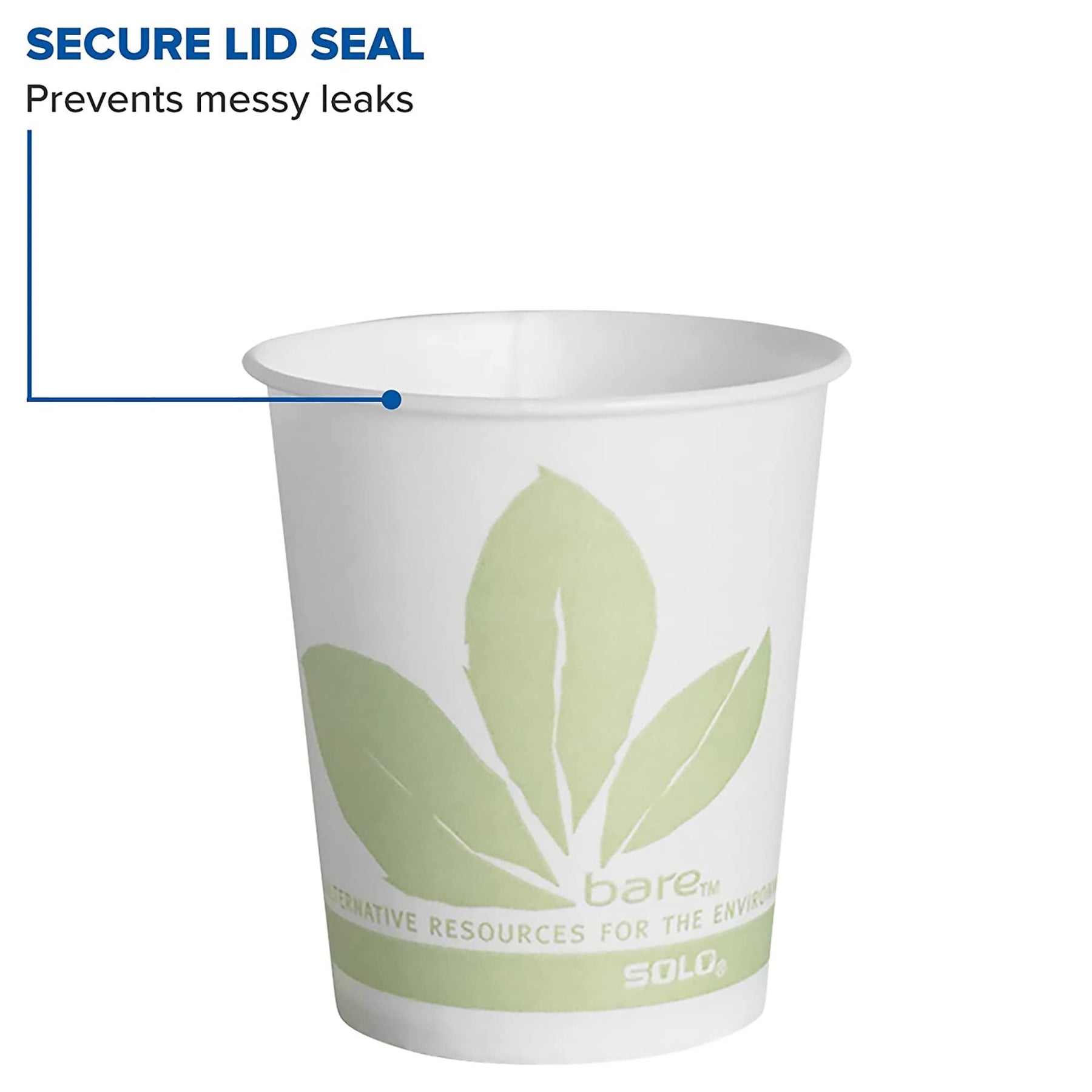 SOLO R53BB-JD110 Treated Paper Water/Refill Cup, 5 oz. Capacity, 2.5" x 2.8", Bare (Case of 3,000) view 6