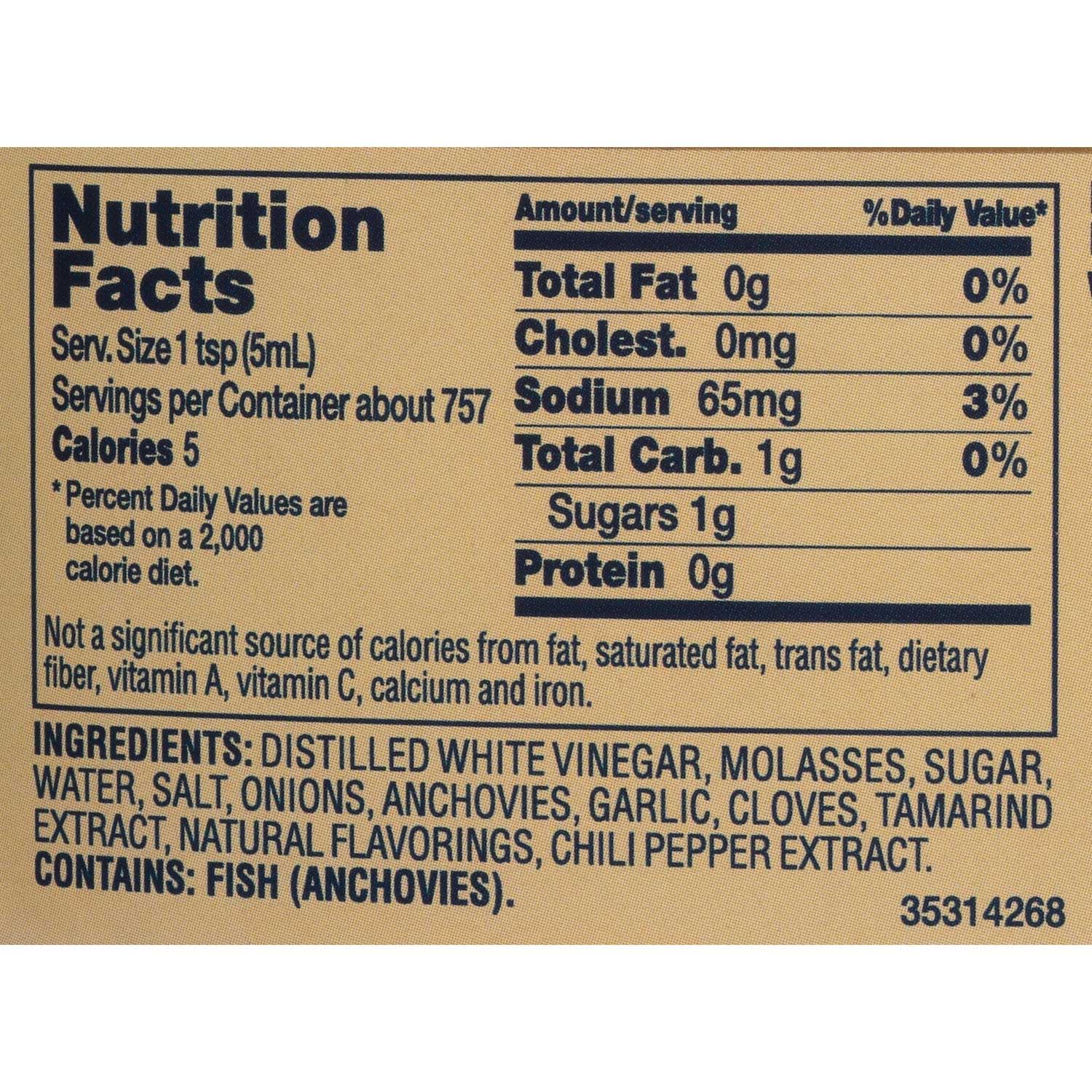 Lea & Perrins The Original Worcestershire Sauce, 1 Gallon (Pack of 3) view 6