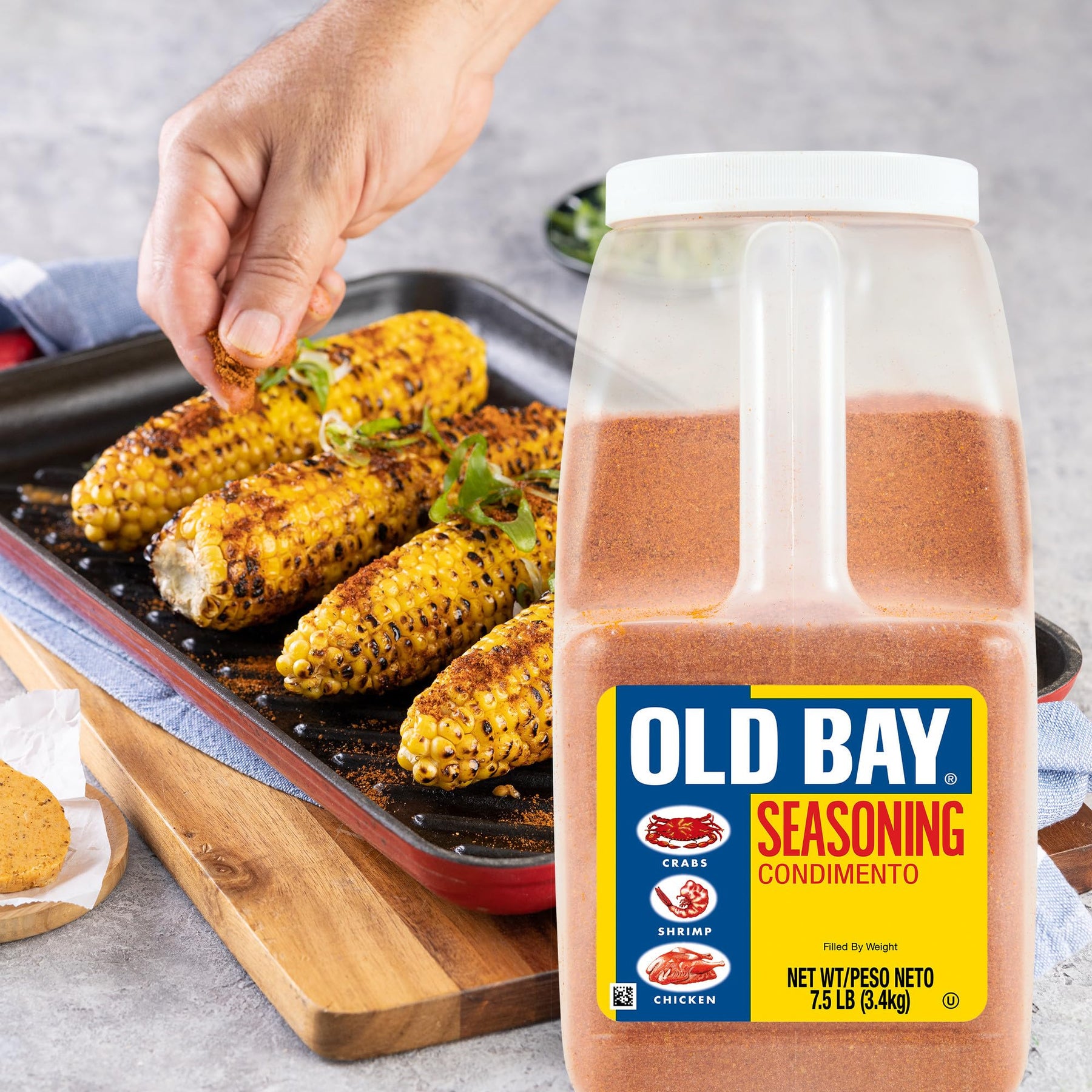 OLD BAY Seasoning, 7.5 lb - One 7.5 Pound Container of OLD BAY All-Purpose Seafood Seasoning, Perfect for Crabs, Shrimp, Chicken, Chowder, Pizza, Fries and More view 6