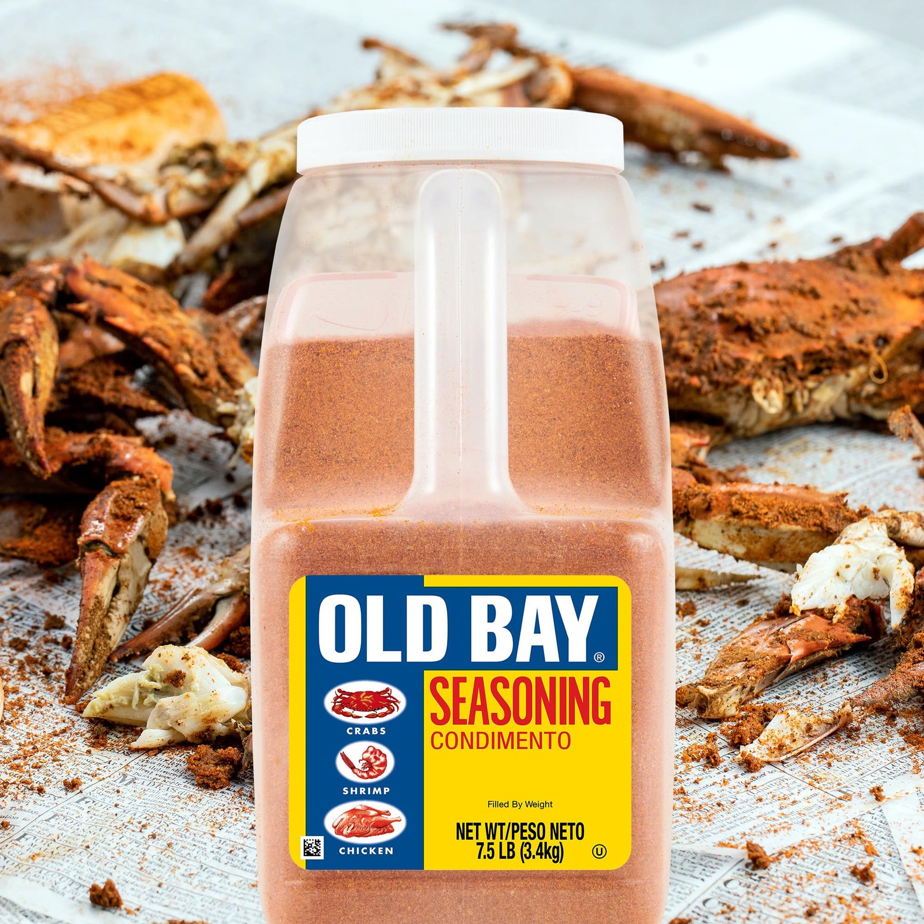 OLD BAY Seasoning, 7.5 lb - One 7.5 Pound Container of OLD BAY All-Purpose Seafood Seasoning, Perfect for Crabs, Shrimp, Chicken, Chowder, Pizza, Fries and More view 8