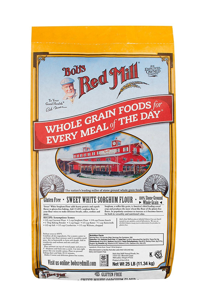 Bob's Red Mill Bulk Sweet Sorghum Flour, Gluten Free, 25 Pound