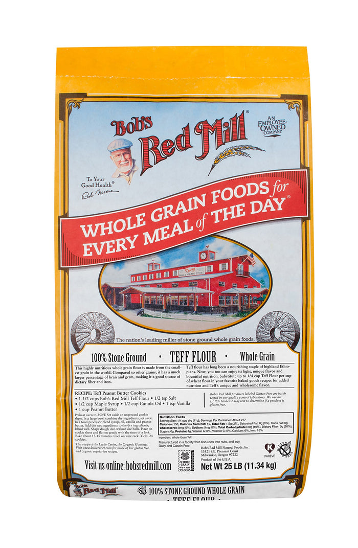 Bob's Red Mill Teff Flour, 25 Pound