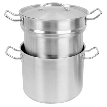 Thunder Group 20 quart 18/8 stainless steel double boiler (3 pcs set), comes in each