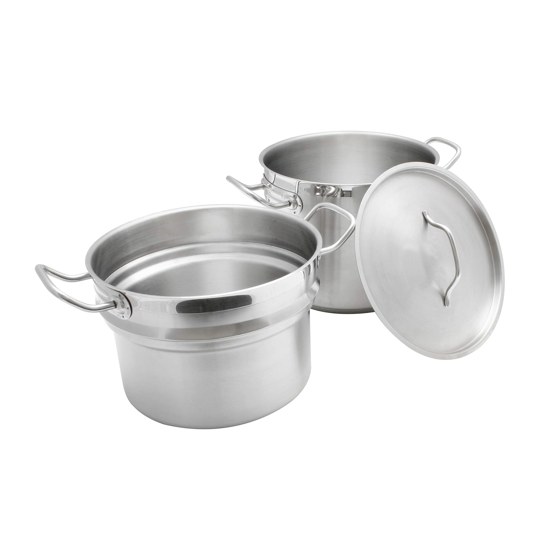 Thunder Group 20 quart 18/8 stainless steel double boiler (3 pcs set), comes in each view 3