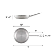 Thunder Group Stainless Steel Fry Pan, 9-1/2-Inch view 2