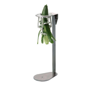 LOUIS TELLIER - Cucumber Peeler on Stand - For cucumber up to Ø2.4 in - Stainless Steel Blade - High Efficiency