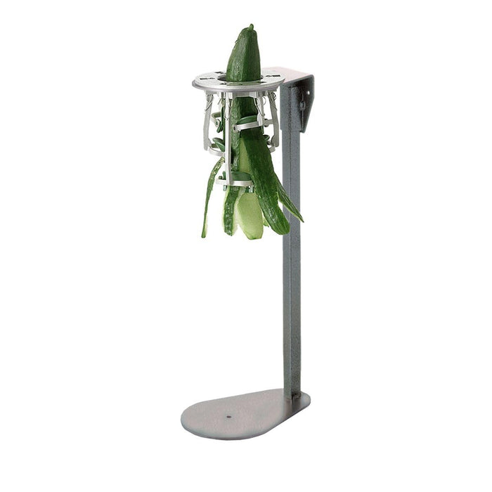 LOUIS TELLIER - Cucumber Peeler on Stand - For cucumber up to Ø2.4 in - Stainless Steel Blade - High Efficiency