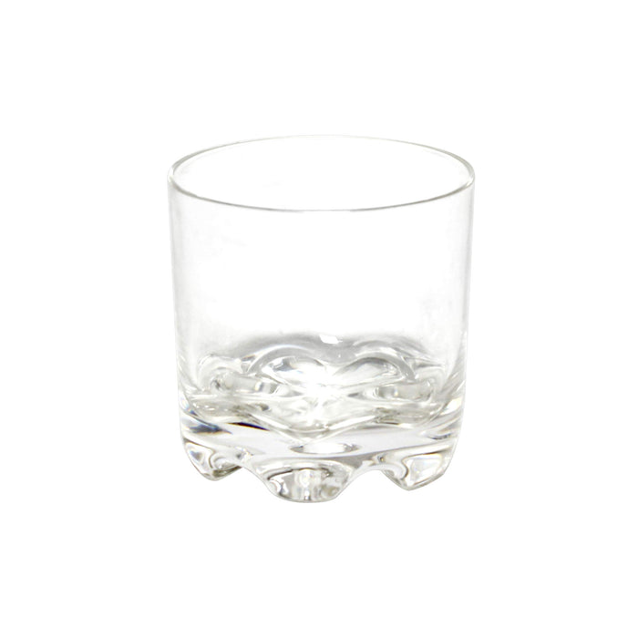 Thunder Group 12 oz rock glass, heavy base, stackable, polycarbonate, clear, comes in each