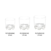 Thunder Group 12 oz rock glass, heavy base, stackable, polycarbonate, clear, comes in each view 4