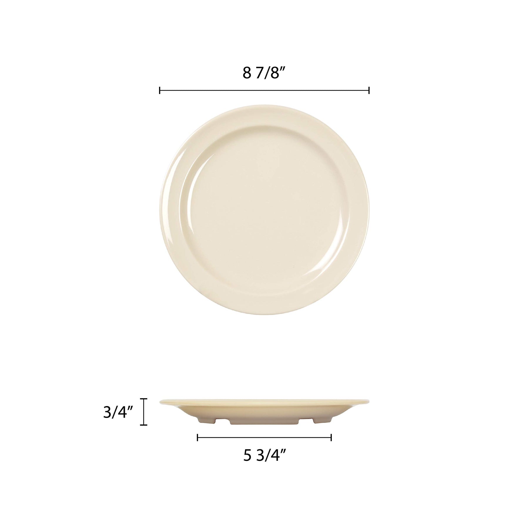 Thunder Group Dinner Plate, 9-Inch, Tan (pack of 12) view 2
