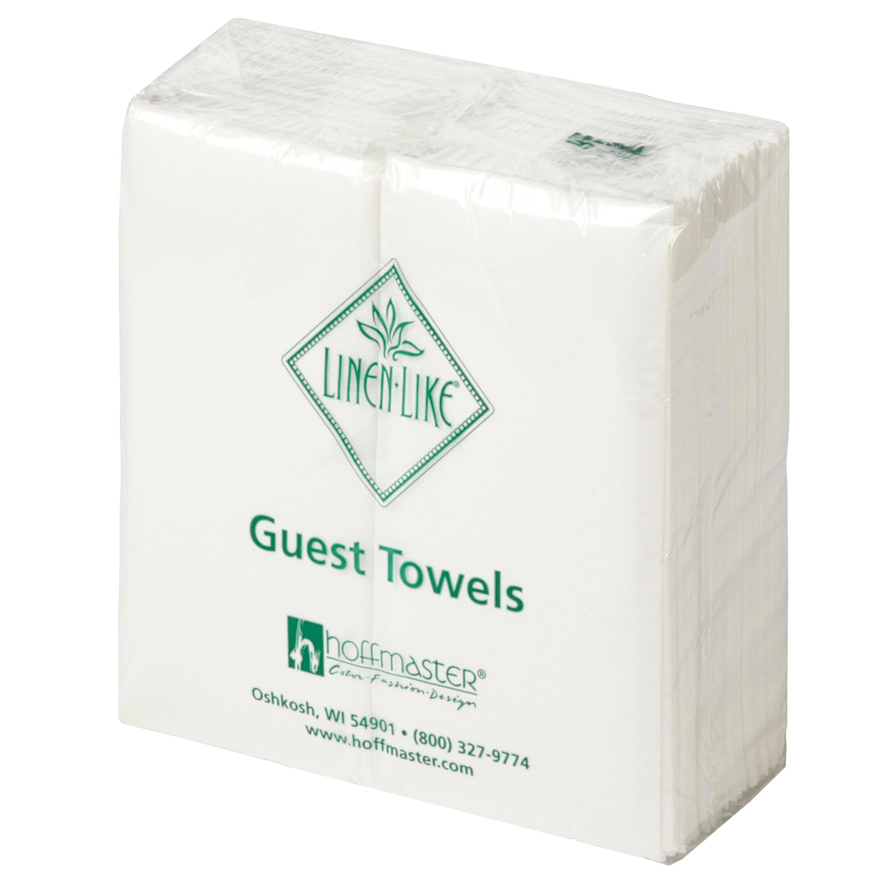 Hoffmaster 856499 Linen-Like Disposable Guest Towel, 1/6 Fold, Unfolded size 12" Width x 17" Length, Folded size 4.5" X 8.5" , White (5 Packs of 100) view 3