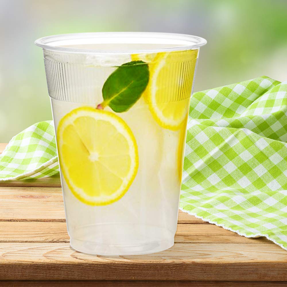 AP0900W 9 oz Translucent Wrapped Non-Logo Plastic Lodging Cup (Case of 1,000) view 3