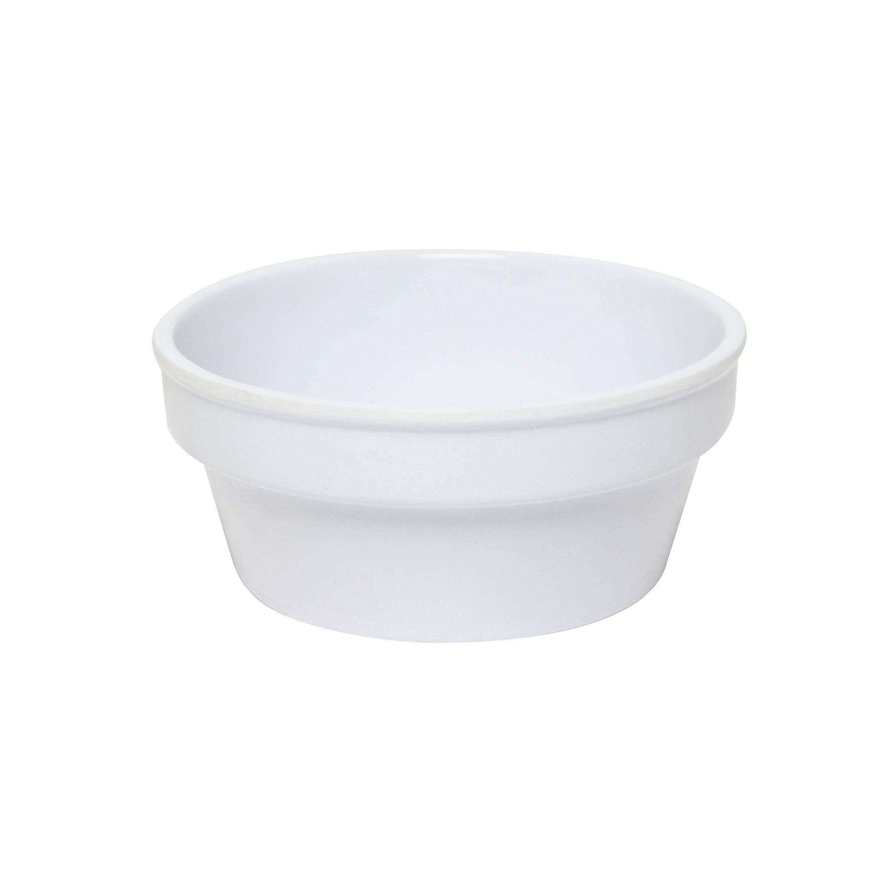 Thunder Group Nustone white melamine dinnerware collection 2.875 inch - 2.5 oz sauce cup/ramekin, comes in dozen