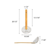 Thunder Group Bamboo Handle Skimmer, 10-Inch view 2
