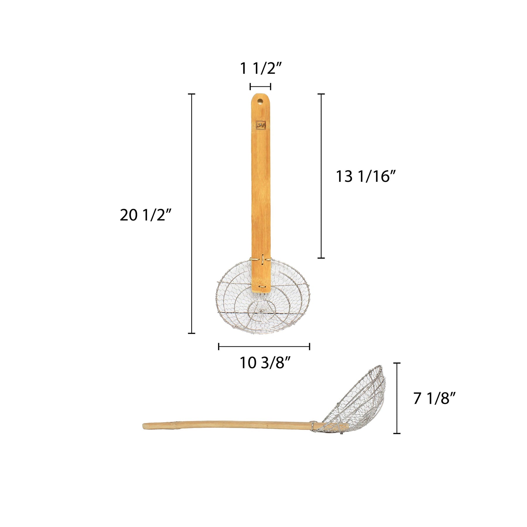 Thunder Group Bamboo Handle Skimmer, 10-Inch view 2