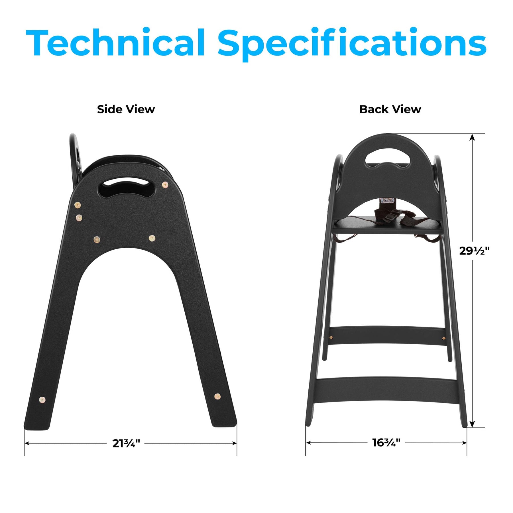 Koala Kare Designer High Black, Assembled view 3