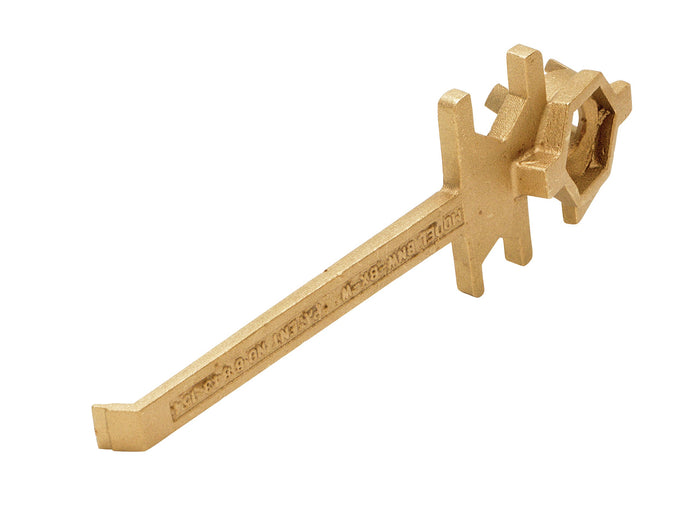 Vestil BNW-BX-W Bronze Alloy Non-Sparking Straight Drum Bung Nut Wrench