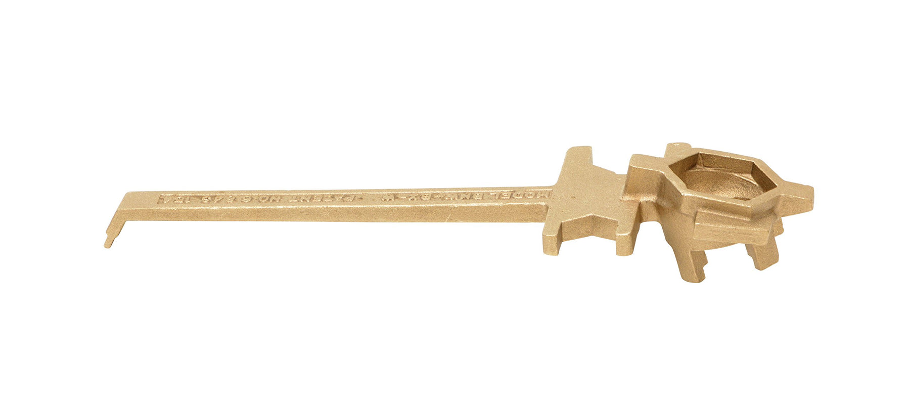 Vestil BNW-BX-W Bronze Alloy Non-Sparking Straight Drum Bung Nut Wrench view 3
