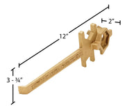 Vestil BNW-BX-W Bronze Alloy Non-Sparking Straight Drum Bung Nut Wrench view 4
