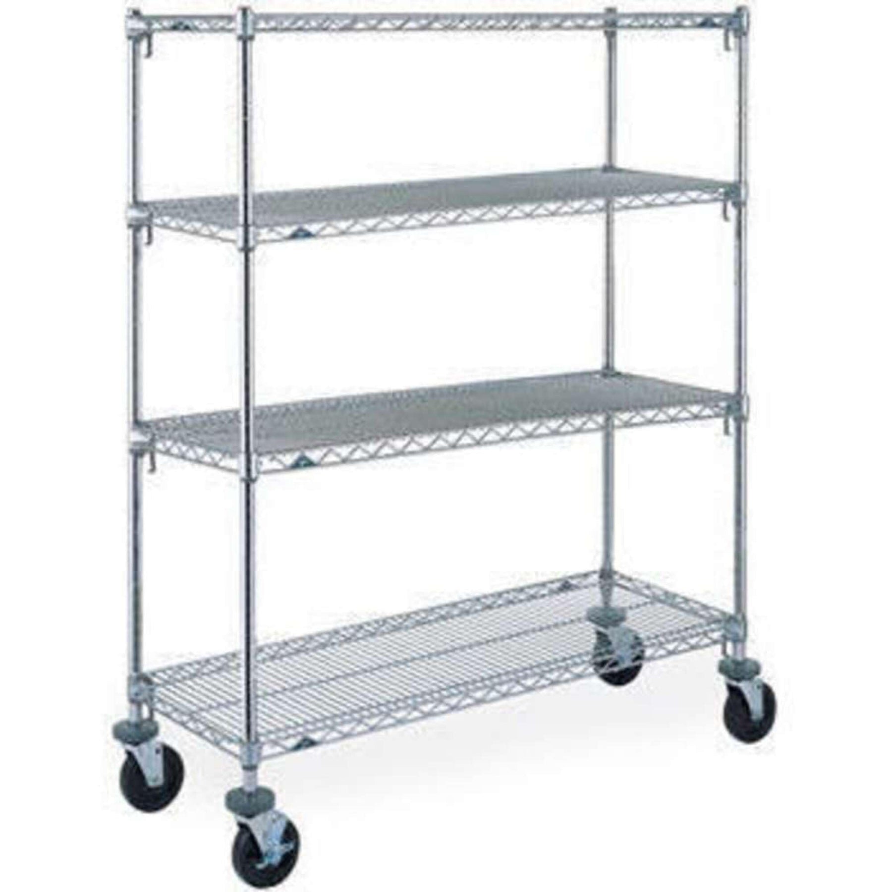 Metro (InterMetro) / Ali - A356BC - Metro A356BC Super Erecta 4-Shelf Ind. Wire Shelf Stem Rubber Caster Cart, Adj.,