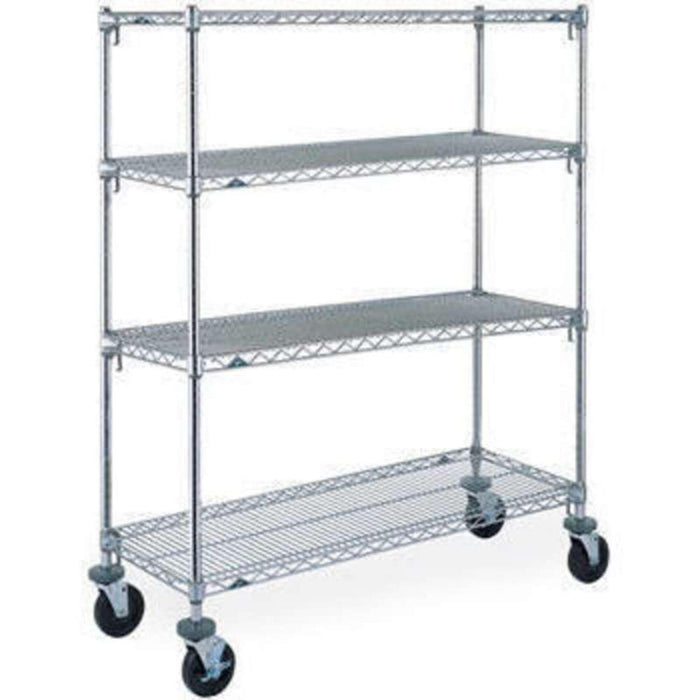 Metro (InterMetro) / Ali - A356BC - Metro A356BC Super Erecta 4-Shelf Ind. Wire Shelf Stem Rubber Caster Cart, Adj.,