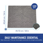 Spilfyter Premium Absorbent Pads, 16" x 18", 100 Count view 6