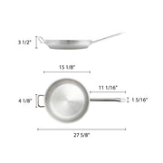 Thunder Group Stainless Steel Fry Pan, 14-Inch view 2