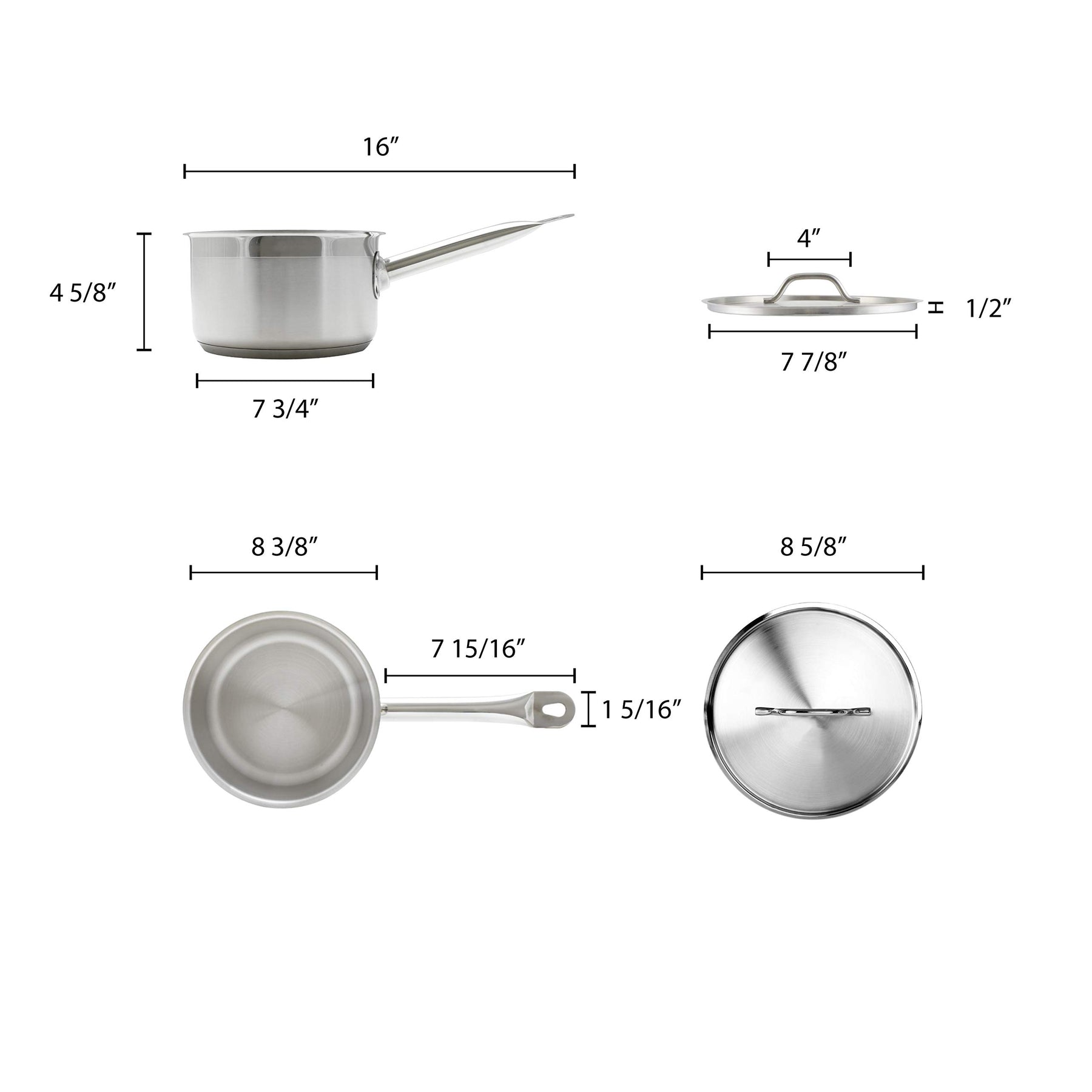 Thunder Group Sauce Pan, 4-1/2-Quart view 2