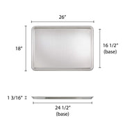 Thunder Group Excellanté 18" x 26" Full Size Aluminum Sheet Pan, 16 Gauge view 2