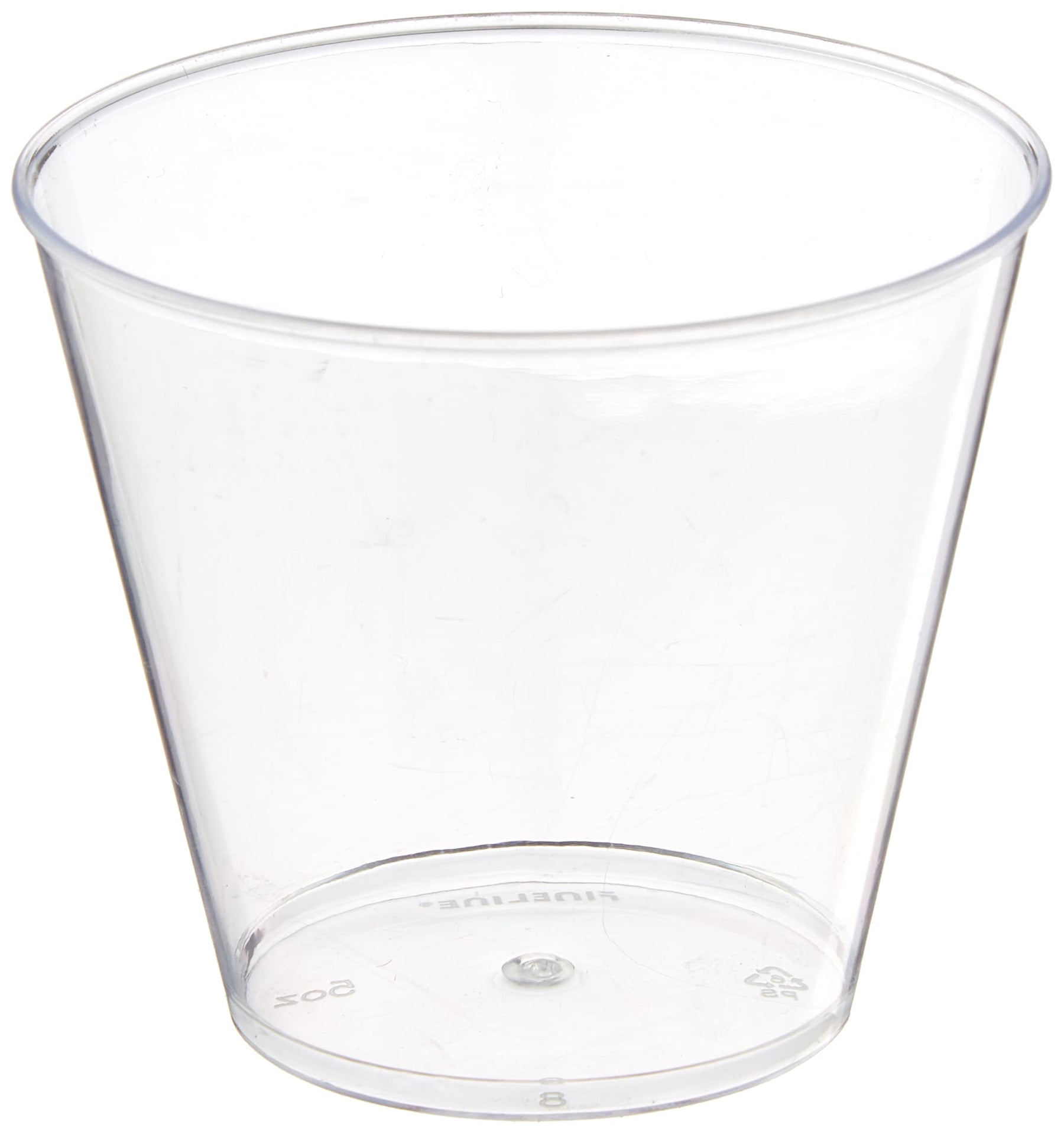 Fineline Settings Savviserve Clear 5 oz Hard Plastic Tumbler-Squat, 500 Pieces