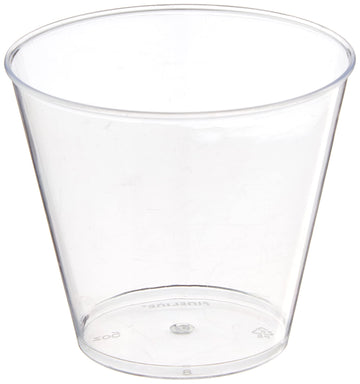 Fineline Settings Savviserve Clear 5 oz Hard Plastic Tumbler-Squat, 500 Pieces
