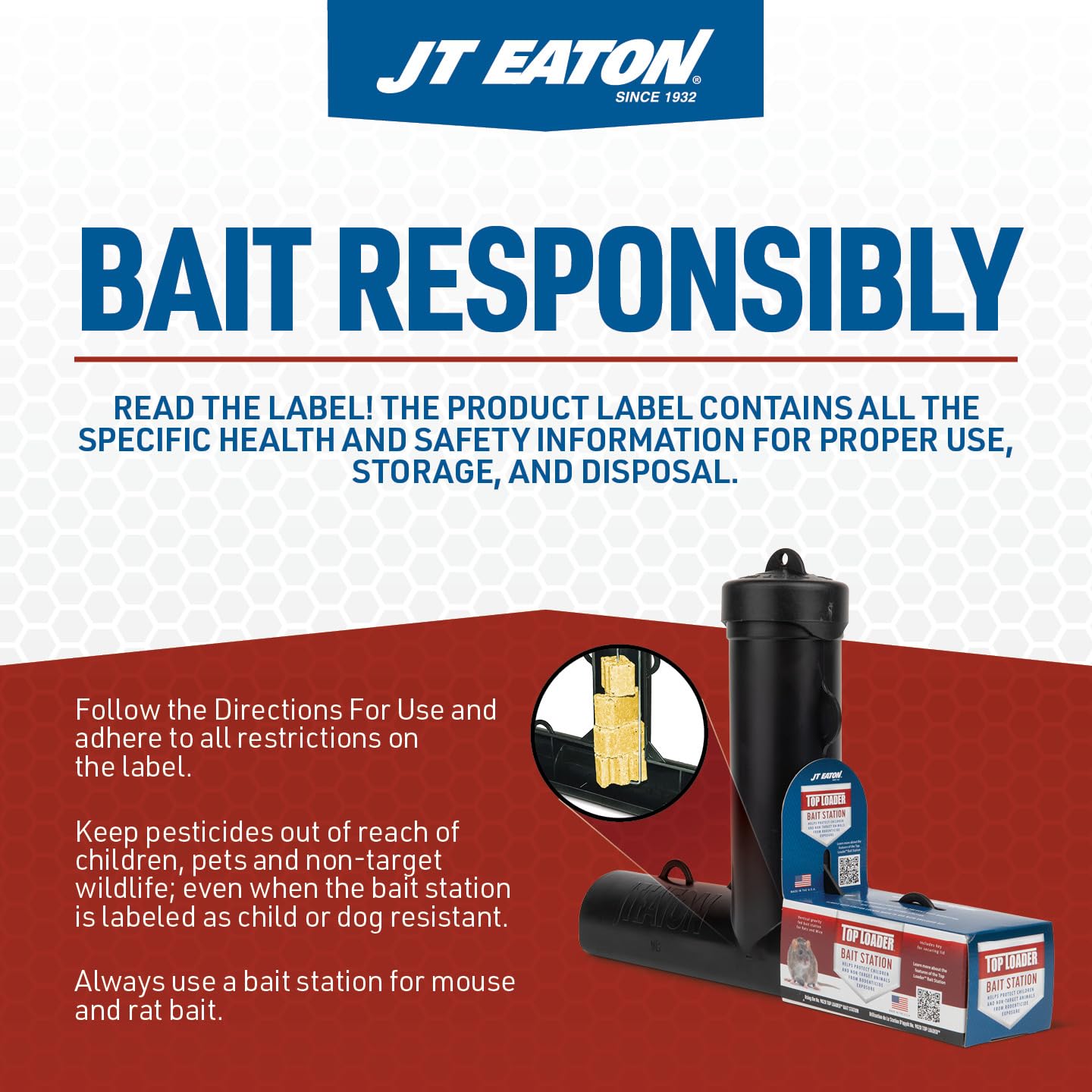 Bait Block Apple Flavor Rodenticide – 9 lb. Pail – Effective Rodent Control Bait Blocks – Long-Lasting and Easy to Use view 6