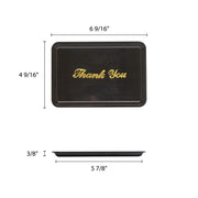 Thunder Group 12-Pack Plastic Tip Tray with Gold Imprint, 4-1/2 by 6-1/2-Inch, Black view 2