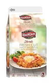 Idahoan Fresh Cut Premium Hashbrowns, 100% Real Idaho® Potatoes, Gluten-Free, 2.125 Pound (Pack of 6)