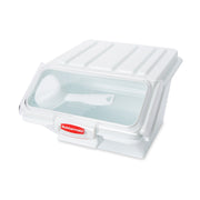 Rubbermaid Commercial Products ProSave Shelf Food Ingredient Bin with Scoop 40-Cup White Kitchen Food Storage Sugar/Grains/Rice/Baking Supplies view 2