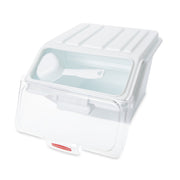 Rubbermaid Commercial Products ProSave Shelf Food Ingredient Bin with Scoop 40-Cup White Kitchen Food Storage Sugar/Grains/Rice/Baking Supplies view 4