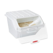 Rubbermaid Commercial Products ProSave Shelf Food Ingredient Bin with Scoop 40-Cup White Kitchen Food Storage Sugar/Grains/Rice/Baking Supplies view 6