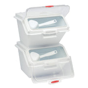 Rubbermaid Commercial Products ProSave Shelf Food Ingredient Bin with Scoop 40-Cup White Kitchen Food Storage Sugar/Grains/Rice/Baking Supplies view 7