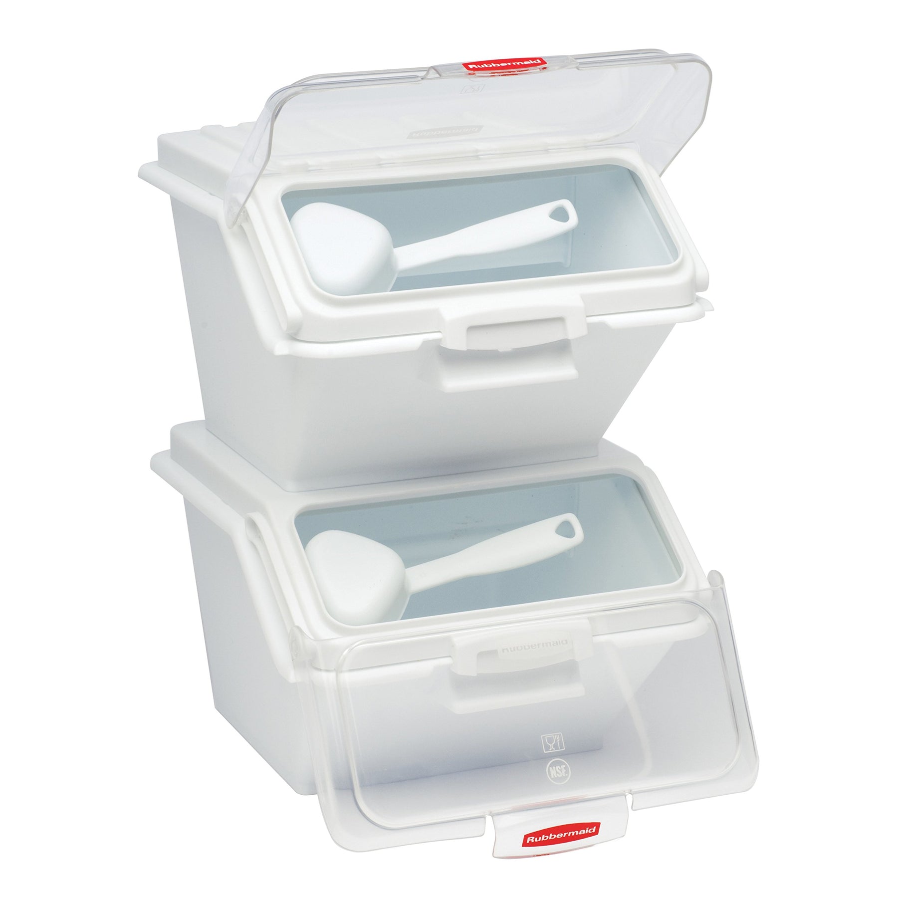 Rubbermaid Commercial Products ProSave Shelf Food Ingredient Bin with Scoop 40-Cup White Kitchen Food Storage Sugar/Grains/Rice/Baking Supplies view 7