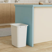 Rubbermaid FG2806TPWHT 36 Quart White Open Wastebasket view 2
