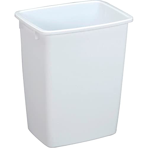 Rubbermaid FG2806TPWHT 36 Quart White Open Wastebasket view 3
