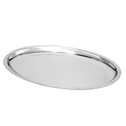 Thunder Group 11.63" x 8" stainless steel oval sizzling platter, comes in each